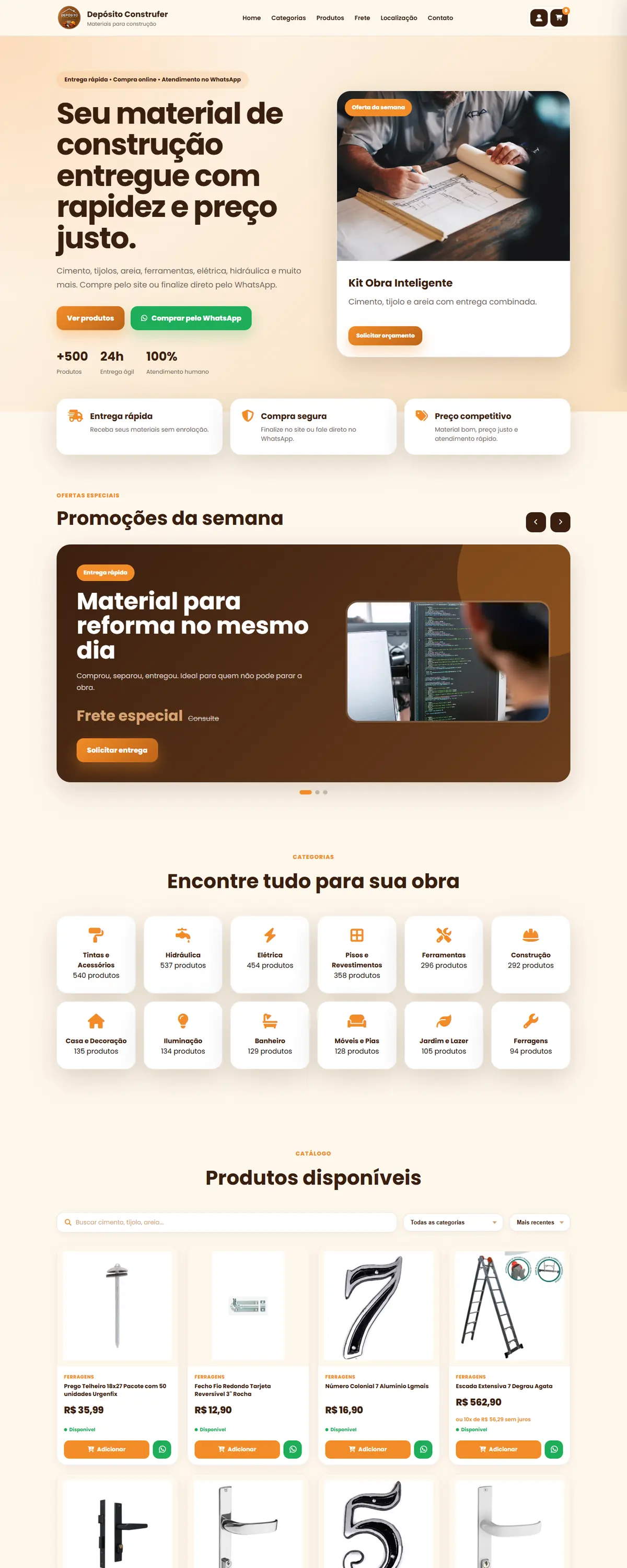 Loja Depósito Construfer