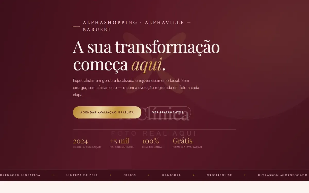 Site Laviance Estética e Beleza