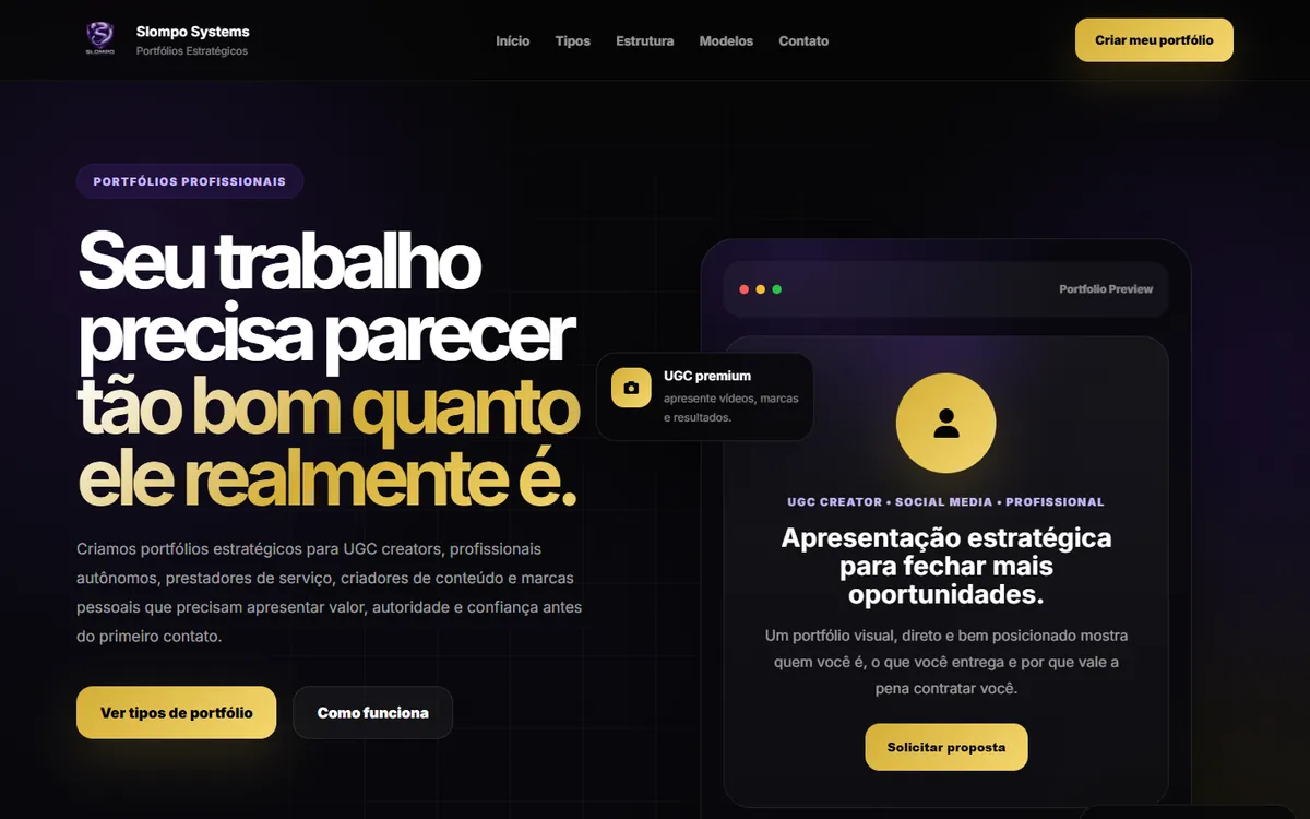 Modelo de mídia kit para criadores de conteúdo