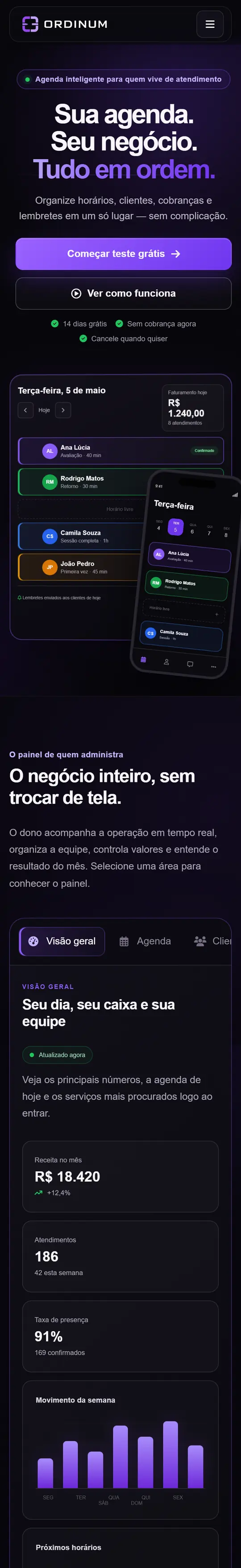 ORDINUM no celular